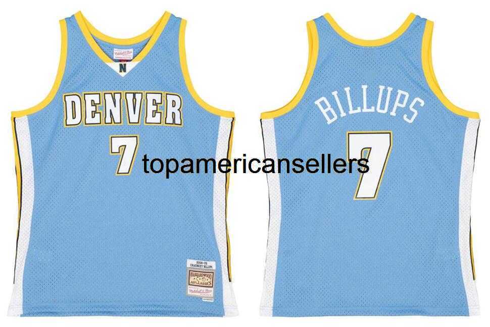 

Stitched Chauncey Billups basketball Jersey S-6XL Mitchell & Ness 2008-09 Mesh Hardwoods Classics retro version Men Women Youth jerseys, Stitched jersey
