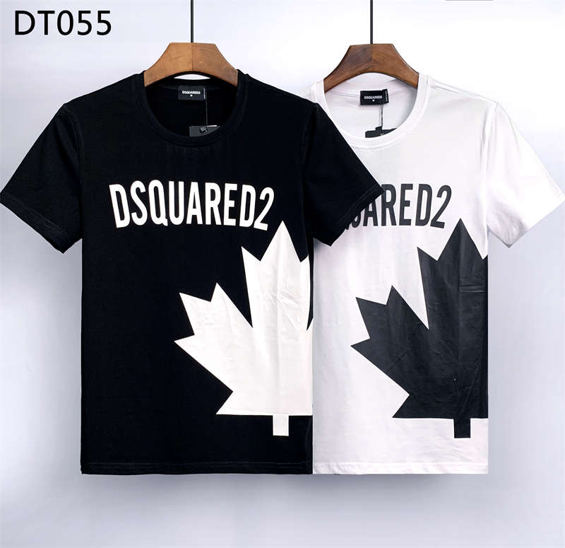 

2022 23ss Summer New D2 White T-Shirts tees Luxury Designer Dsquare O-Neck Short Sleeve Men's Clothing dsquared2 2#DT055