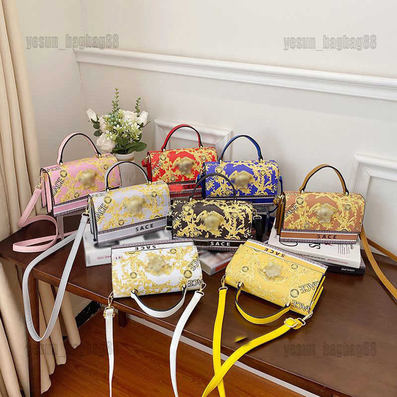 

Luxury Designer Handbag Versages Tote Bag Female Letter Printing High-capacity Crossbody Bag Shoulder Lady Wallet Postman PU Handbag