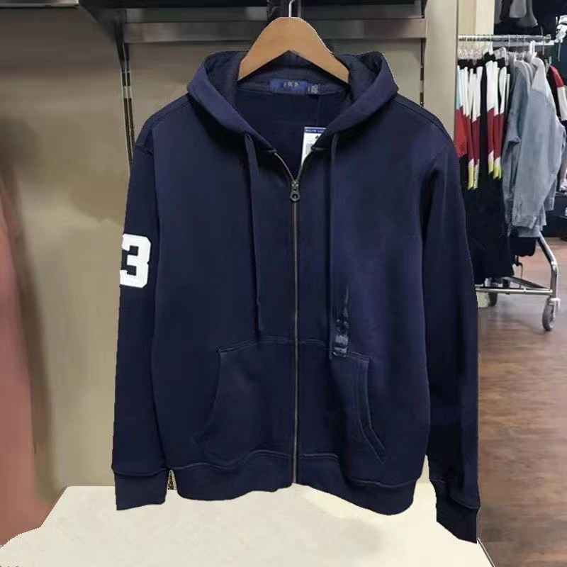 bear hoodie Autumn and winter embroidery polos European and American men's long-sleeved casual cotton large size fashion S-2XL
