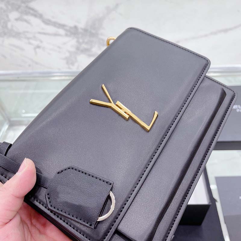 

AAAAA High grade Luggage designer wallet designer bags metal chain single room messenger famous brand bag women's shoulder is fashionable shiny quality, Black