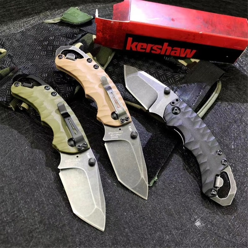 

Kershaw 8750 BLKBW Shuffle II Folding Knife 2.25" Blackwash Plain Blade Glass-Filled Nylon Handles Mini Military Outdoor Camping Hunting Survival Tactical Knives