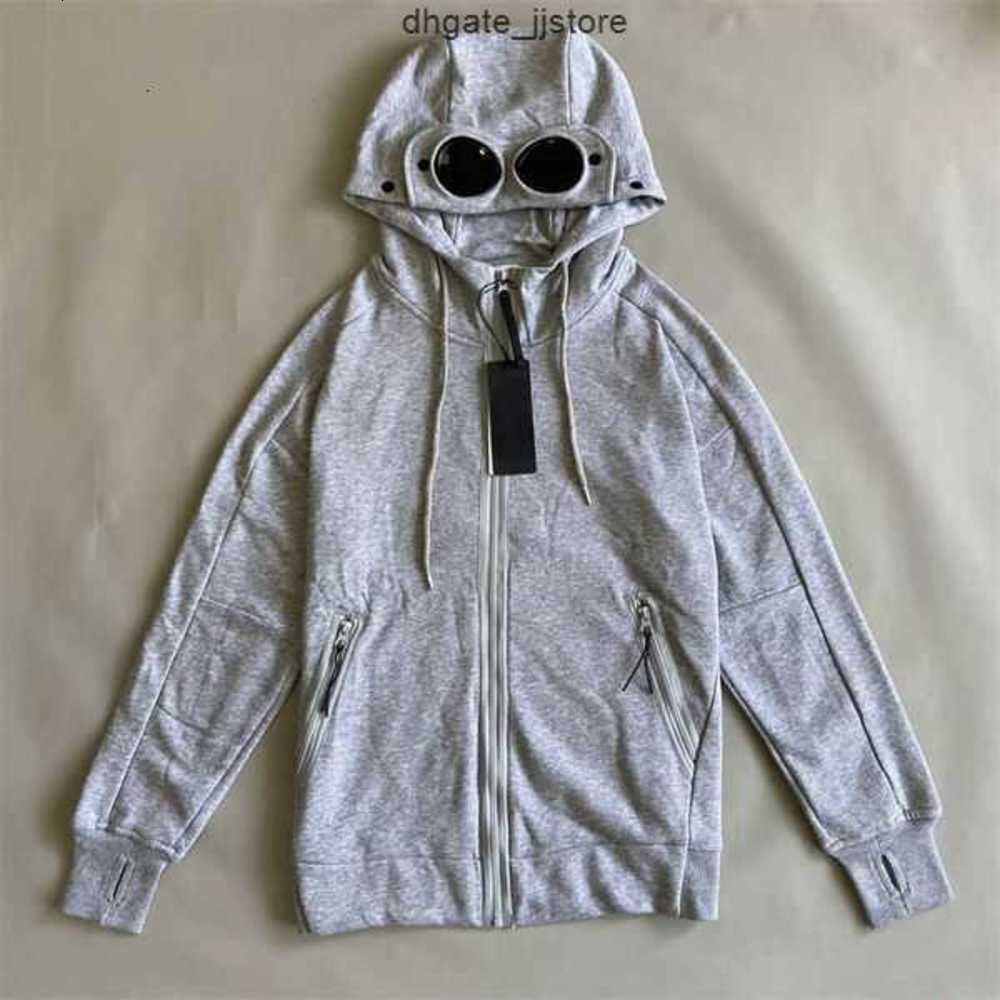

Cp Designer Hoodie Mens Jacket Casual Cardigan Hooded Coat Zipper Hoodeds Sweater Women Stitching Lens Sweatshirt Clothing Xunr, Black