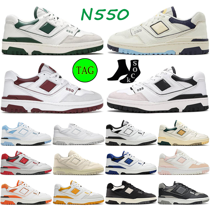 

Designer running shoes nb N550 White Green Rich Paul bb 550s Sea Salt Black Burgundy Natural Green Au Lait Auralee Outdoor trainer Sport Sneakers, #18 syracuse