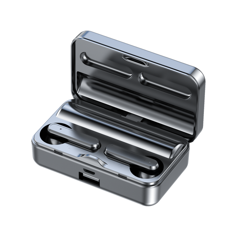 

YK62 TWS Mirror Wireless Earphones Led Display Bluetooth Headset Waterproof Low Latency Gaming In-ear Headphone Wholesale Earbuds, Black