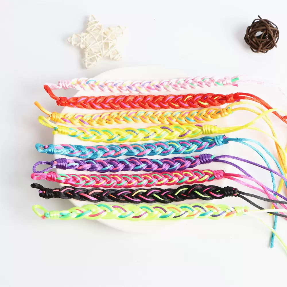 

30Pcs/Lot Fashion Handmade Braid Cotton Bracelet Jewelry For Women Men Couple Colorful Friendship Lucky Adjustable Cuff Rope Gift Wholesale