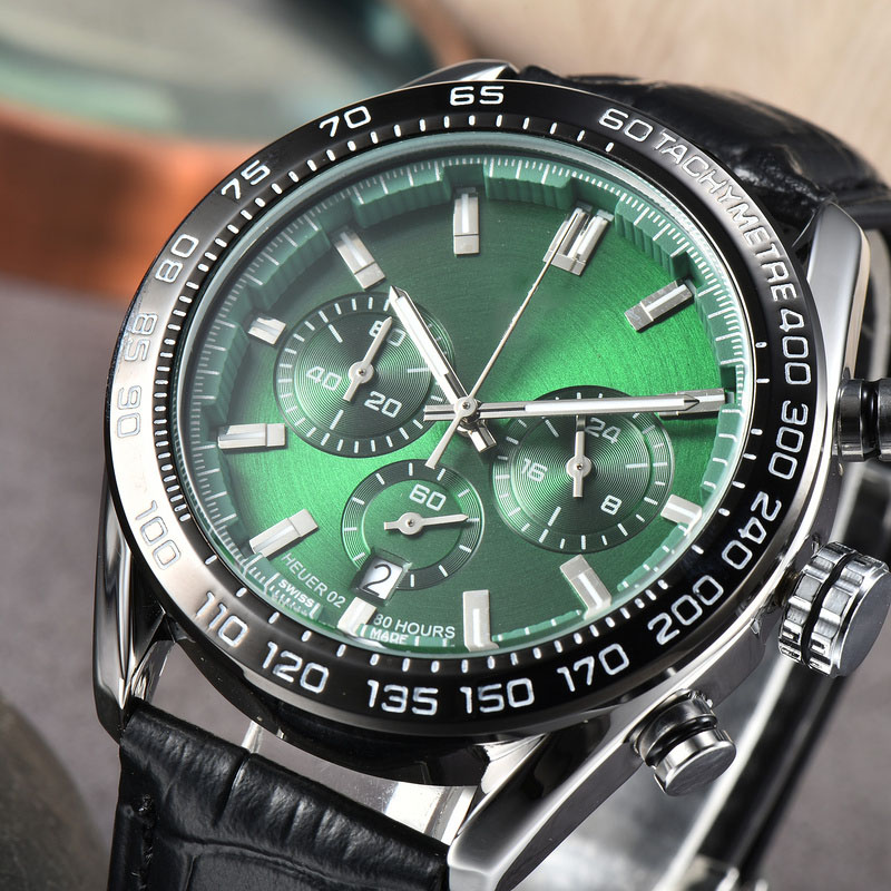 

2022 Men's Luxury Quartz Watch Business Leisure Fashion Six Needle Multi functional Calendar Glow Waterproof Belt Watches, I0000002