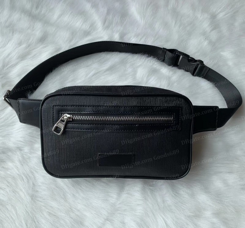 

Fashion Men Leather Bags Unisex Women Leather Sport Runner Fanny Pack Belly Waist Bum Bag Fitness Running Belt Jogging Pouch Back grid, Black