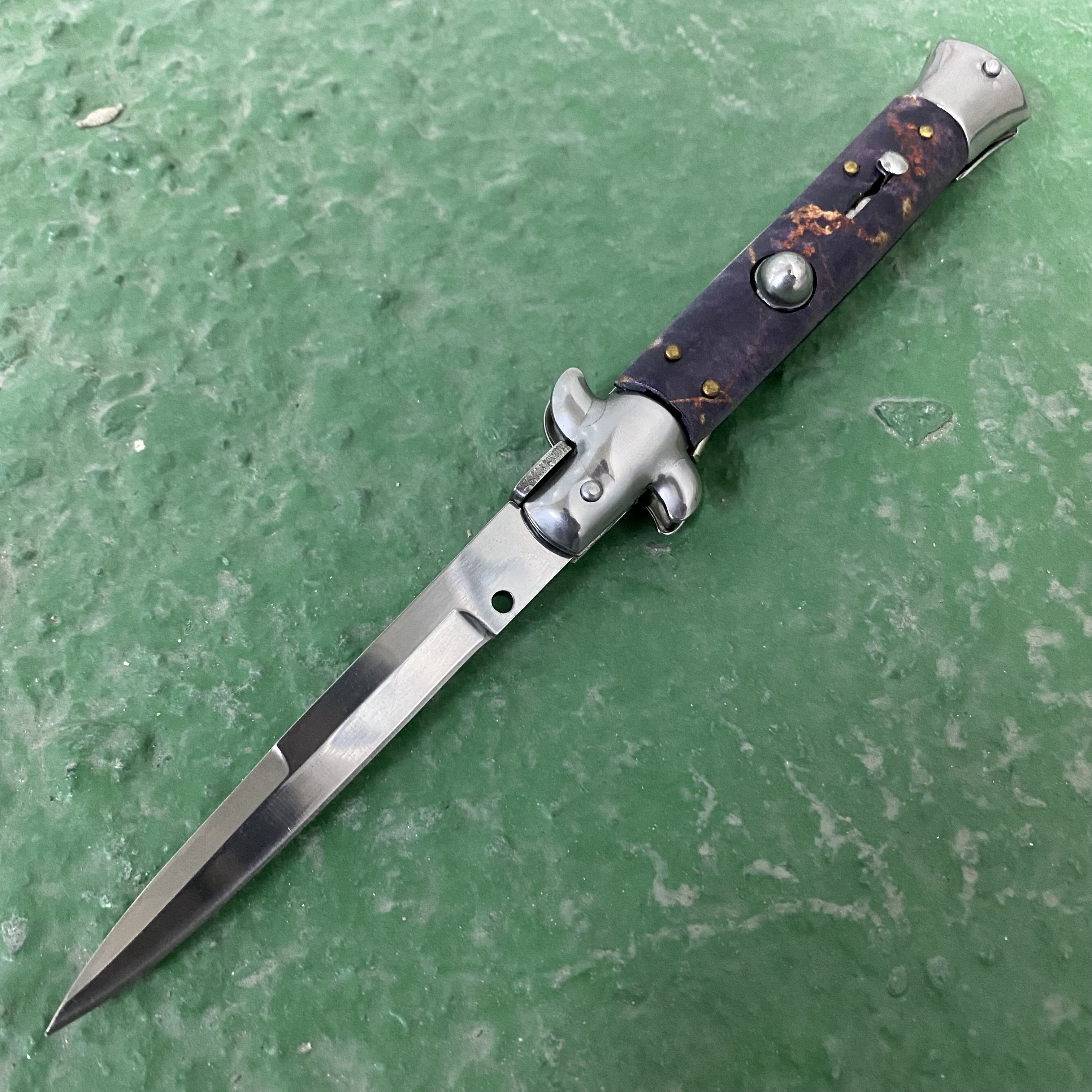 Garden EDC tools hunting knifes Survival Outdoor Camping knifess Tactical Folding pocket Knife Italian Mafia Stiletto Automatic Horizontal Knives-image-828296421