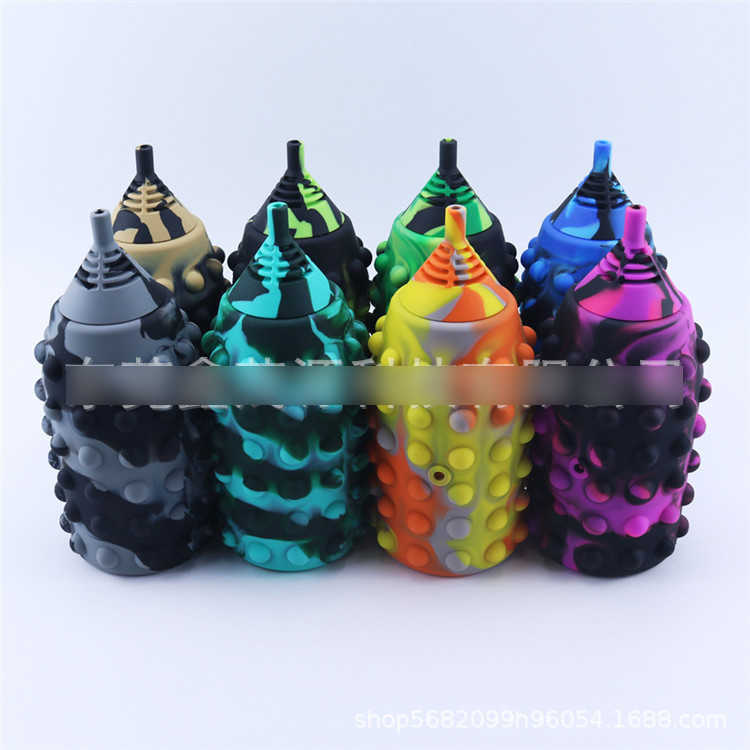 

7.2" Hookahs Silicone water pipe creative shisha squeezing pipes for smoking