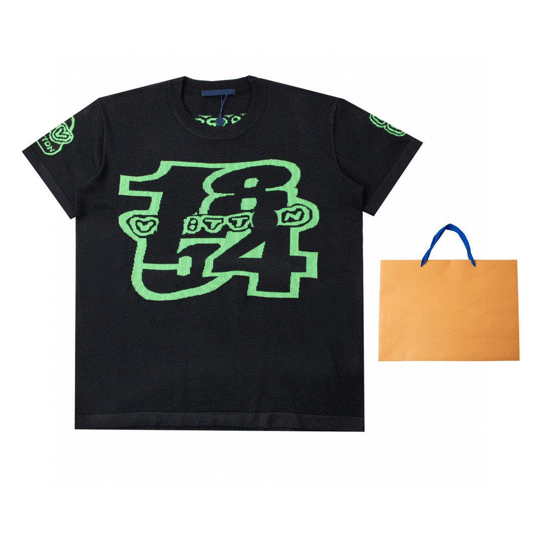 

Men's Plus Tees & Polos Round neck embroidered and printed polar style summer wear with street pure cotton dgr