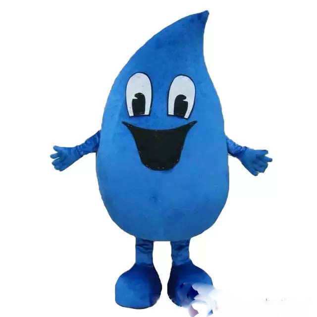 

Halloween Party Water Drop Mascot Costume Adult Cartoon Character Advertisement Public halloween outdoor decorations, As pic