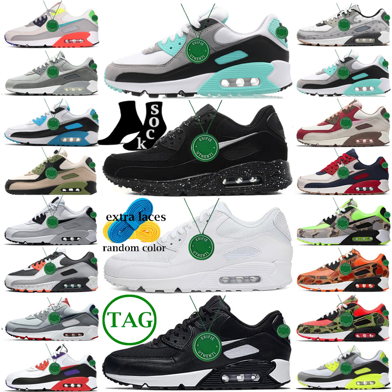 

90 Running Shoes Men Women OG Sports airmaxs 90s Bred Lucha Libre Barely Rose Peace Valentines Day Surplus Black Trail Team Gold maxs, Color # 16
