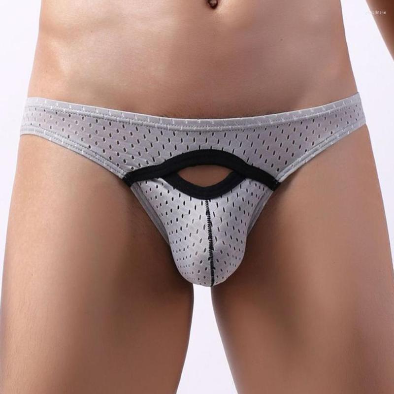 

Underpants Underwear Men Sexy Low Waist Briefs U-Bulge Pouch Panties Knickers Hollow Out Patchwork U Convex Male Gay Bikini, Black