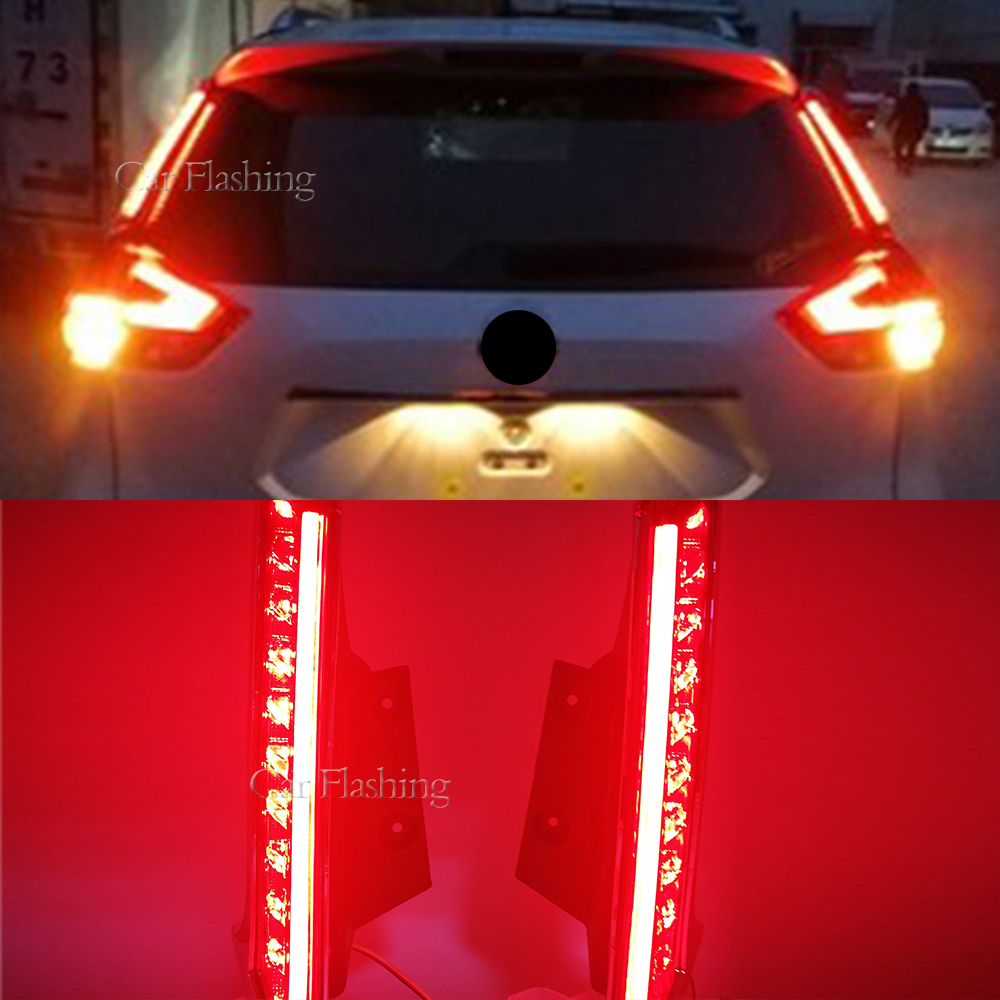 

1Pair For Nissan Xtrail X-trail X trail Rogue 2014 - 2020 LED DRL Rear Bumper tail light fog lamp Brake Lights Signal lamp