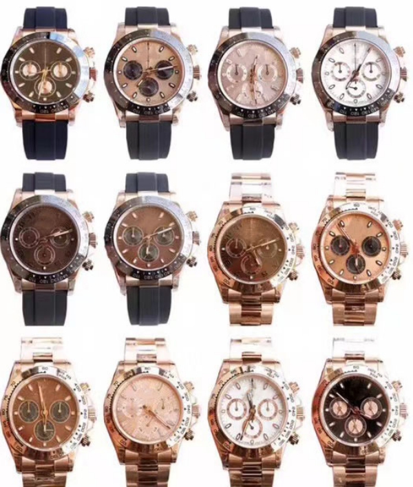 

clean factory full range rose gold best quality hot luxury watch bt 4130 chronograph movement 904l steel 40mm mens business leisure diving, Box