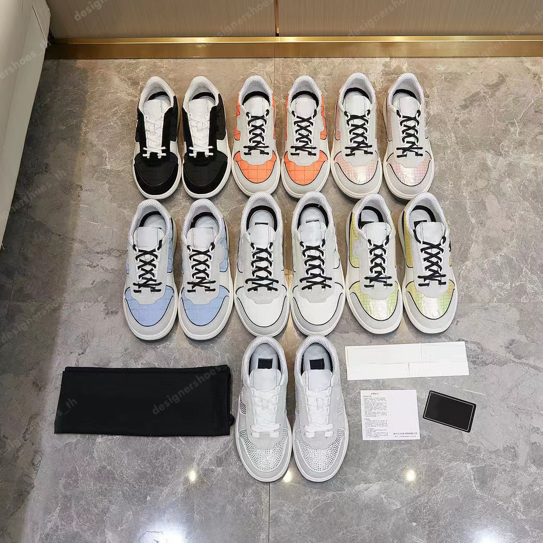 

Designer Sneakers Calfskin Casual Shoes Reflective Shoes Vintage Suede Leather Trainers Patchwork Leisure Shoe Platform Print Sneaker