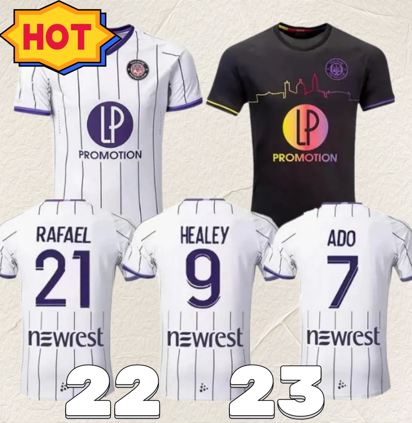 

22 23 Toulouse soccer jerseys FC maillot de foot HEALEY DEJAEGERE ADO SPIERINGS DIAKITE COSTA SANNA RAFAEL Men football shirts, Away
