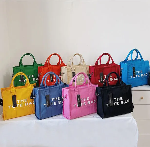 

Evening Bags Marc Tote Bag large Handbag Shoulder Bags Women Designer Fashion Clutch Casual Canvas Handbags Summer Ladies Crossbody Letter Printing Purse totebag, Sky blue
