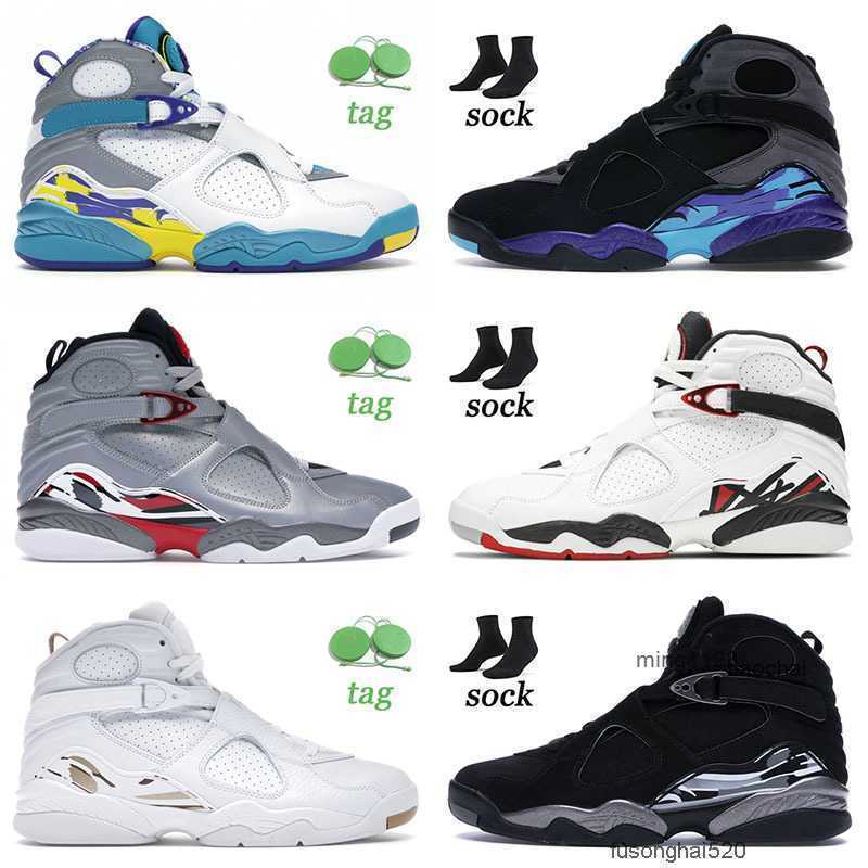 

2023 Top Jumpman 8 8s VIII Mens Women Basketball Shoes Aqua Cool Grey South Beach Take Flight Three Peat Black Cement Jorden Trainers ESD7, A6 cool grey 40-47