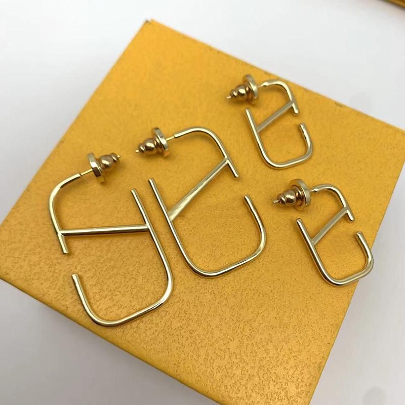 

Charm Earrings Designer For Women Fashion Earring Studs Luxurys Womens Dangler Letter Eardrop 2 Size