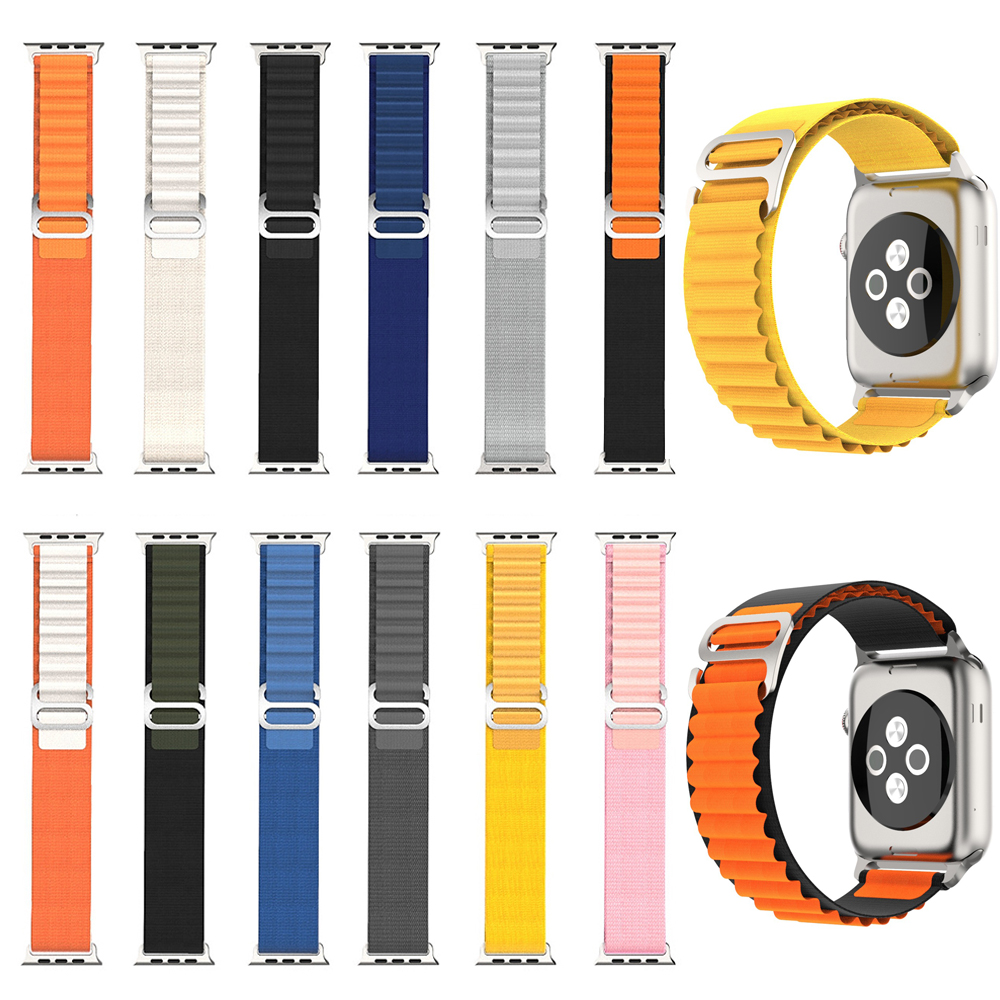 

Sport Rugged Alpine Loop Metal Strap for Apple Watch Band 49mm 45 41 44 40 Nylon Bracelet iwatch series Ultra 8 7 SE 6 5 4 3 Watchband