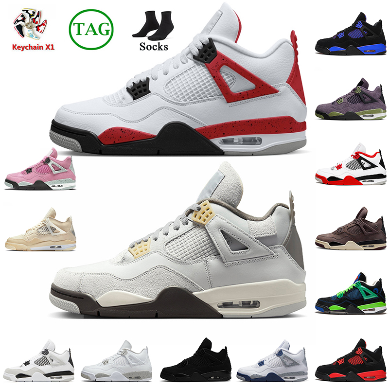 

2023 Basketball shoes 4 Jumpman 4s Mens Women Red Cement A Ma Maniere Photon Dust Military Black White Oreo University Pink Blue Sail 4s Trainers Designer Sneakers, A5 a ma maniere 36-47