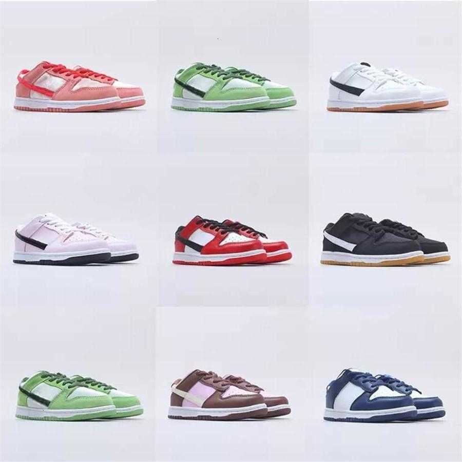 

S.B Dunker Dead Bears Kids Shoes Big Boys Design Girls Sneakers Yellow Green Pink Blue Bear Skateboard Size 24-35