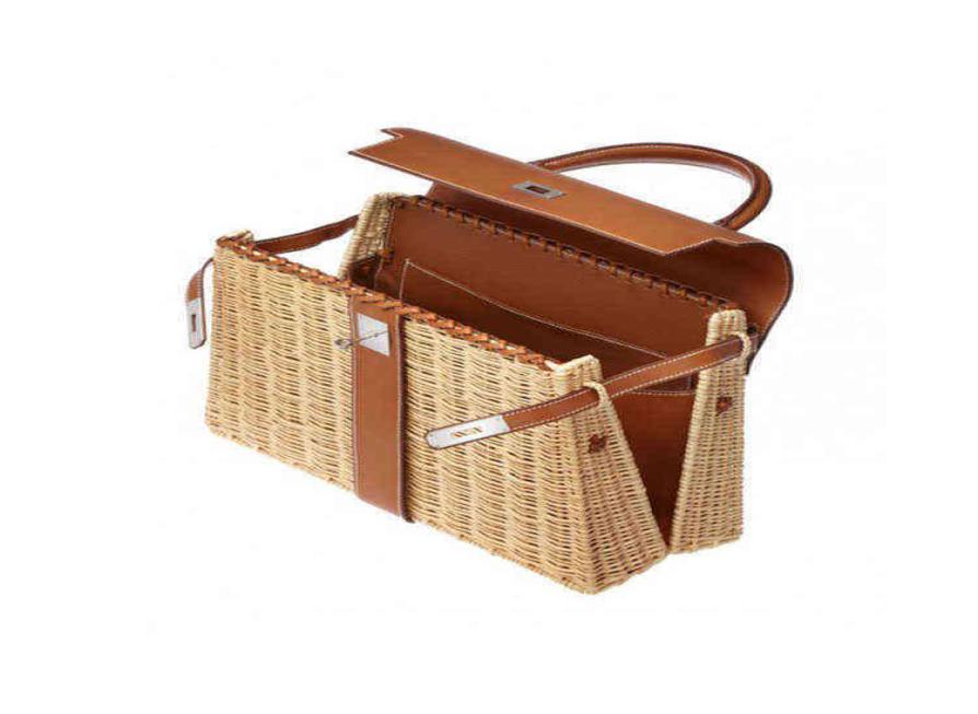

Herme Brand Handbags Bags 2022 Spring and Summer New Women039s Handmade Rattan keilys Handbag of 6356493, Black