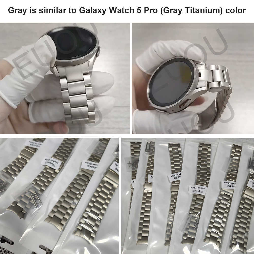 

Watch Bands No Gaps Stainless Steel Strap For Samsung Galaxy Watch 4 Classic 46mm 42mm/44mm 40mm/Galaxy Watch 5 Pro 45mm Band Metal Bracelet T221219