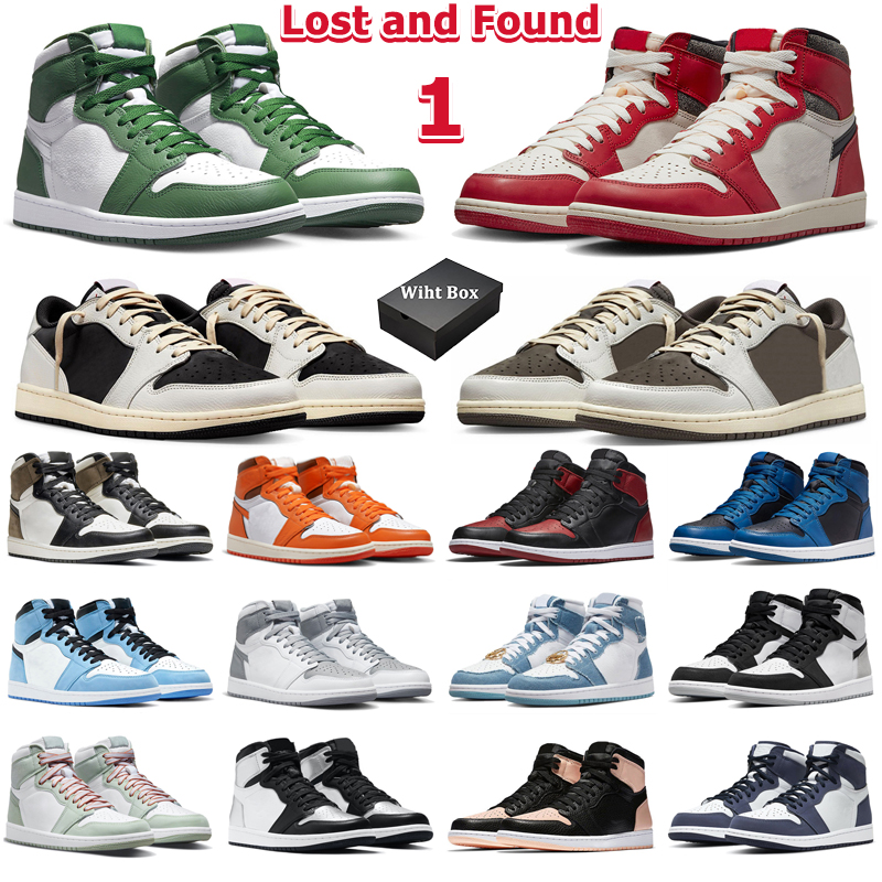 

With Box Jumpman Basketball Shoes Men Women Chicago Lost and Found Reverse Mocha Patent Bred Starfish Taxi Denim Mens Trainers Sports, 46