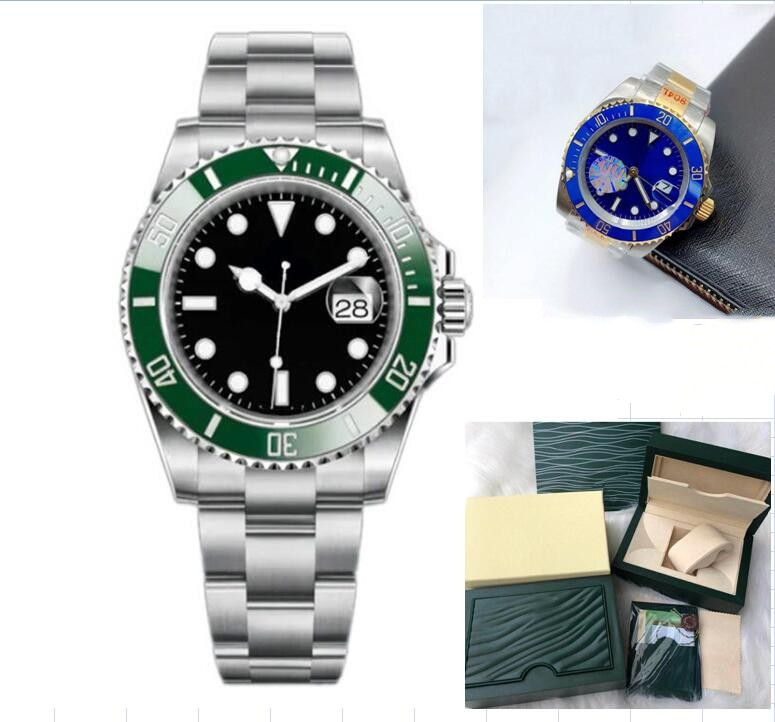 

2022 mens watch With box automatic mechanical ceramics watches 41mm steel gliding clasp Swim wristwatches sapphire luminous watch montre de luxe, Wh11