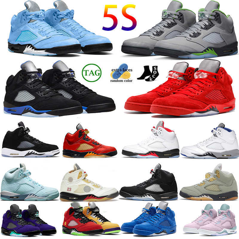 

5s men unc Outdoor Shoes Racer Blue Stealth 2.0 Oreo Fire Raging Red Jade Horizon bird Sail Metallic Green Bean 5 Anthracite