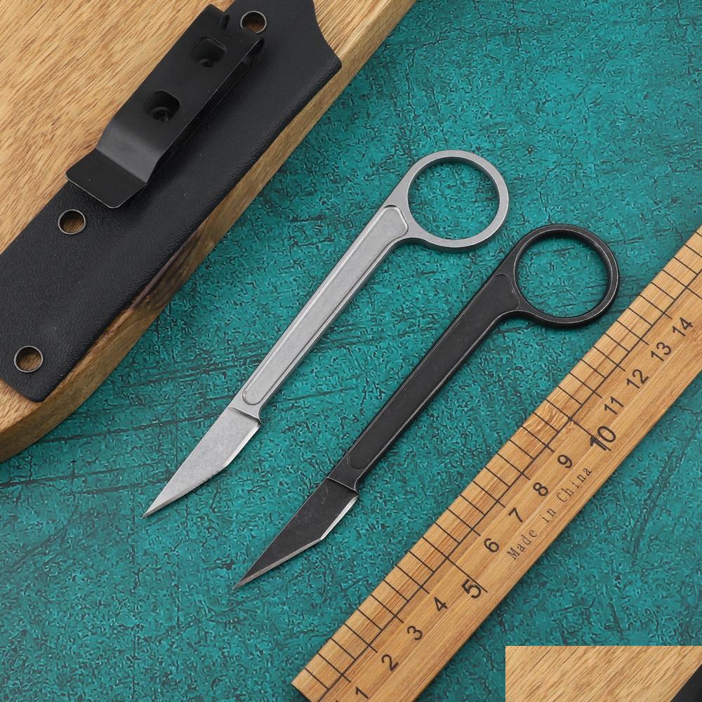

Camping Hunting Knives Wrapped Fixed Knife Survival Wild Tool Outdoor Tactical Folding Sharp Edc Drop Delivery Sports Outdoors Cam H Otmip