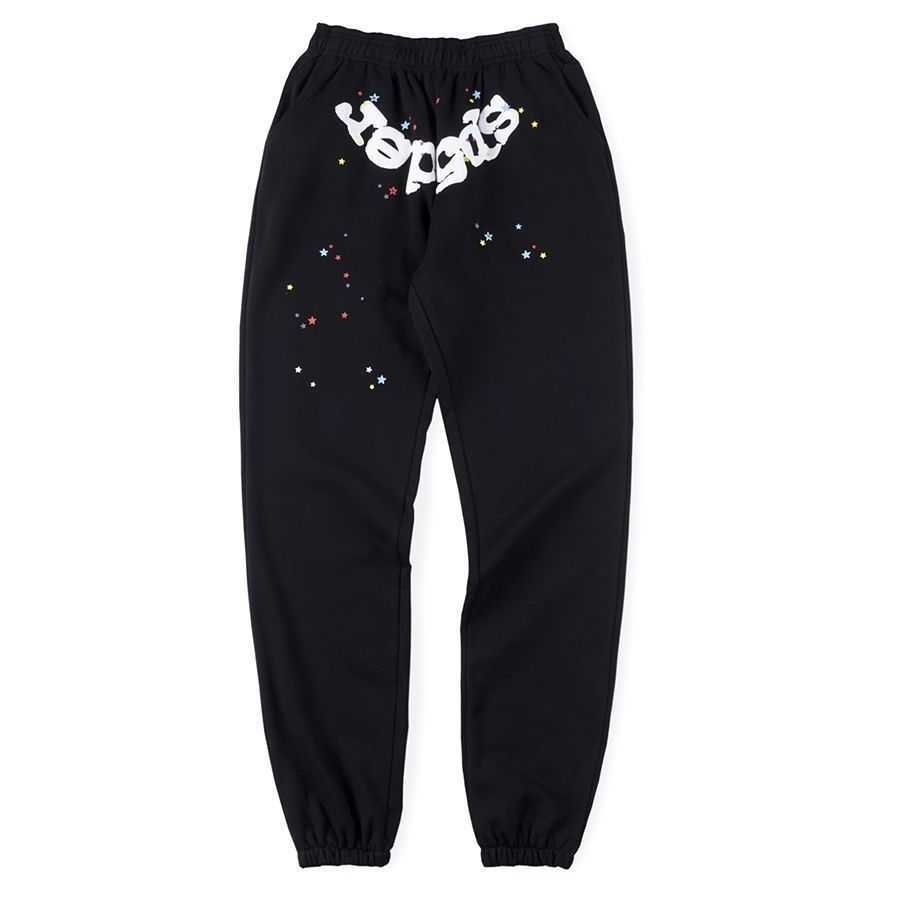 

Men' Hoodies Sweatshirts Designer Spider Sp5der Young Streetwear Thug Men Women Pullover Hooded Web Sweats Gray Trend Leisure Outdoor, Blue trousers