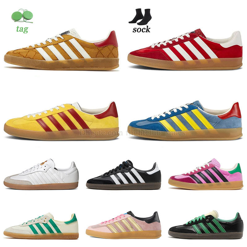 

Og samba dazelle casual shoes og top fashion mens womens gazelles designer sneakers platform velvet pink green red yellow beige brown white black leather trianer, A09