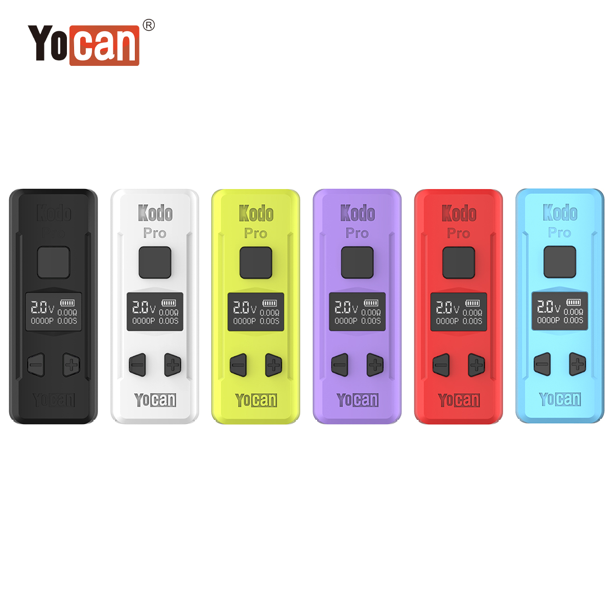 

Authentic Yocan Kodo Pro 510 Battery 400mAh Battery Type-C 510 Thread 10s Preheat Electronic Cigarette Vaporizer with OLED Display