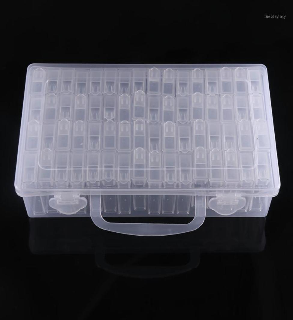 

Diamond Painting Accessories 64 Grid Container Box DIY Diamond Embroidery Mosaic Tools Bead Transparent Plastic Drill Storage19232616