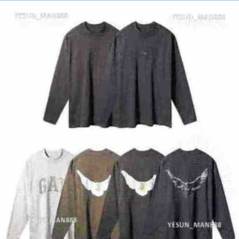

Men' Hoodies Sweatshirts Designer Kanyes Classic Wests T Shirt Luxury Fashion Party Joint Name Peace Dove Summer And Long 2022