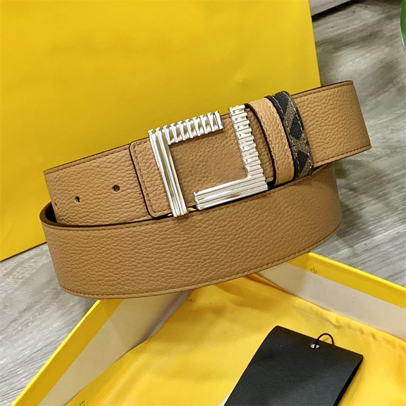 

Men Designers Belts Genuine Leather Letter Belt 4.0cm Luxury Designer Belt Waistband Classical Smooth Buckle Belts For Men Girdle, 4cm