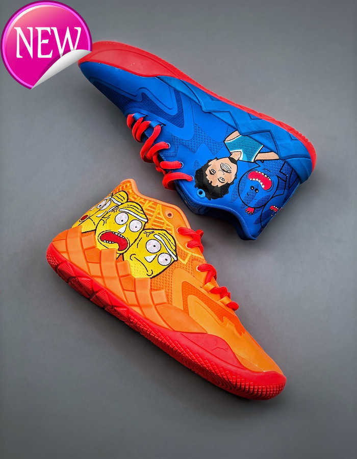 

TOP OGRick and Morty MB.01 Low Basketball Shoes With Box LaMello Ball Men Sport Shoe Trainner Sneakers Size 7-12