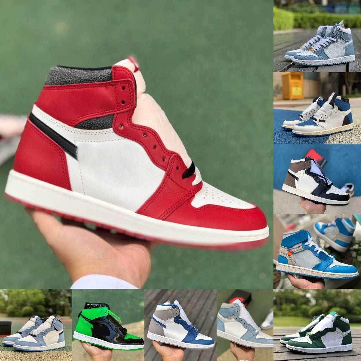 

2023 Chicago Lost Found Jumpman 1 1s Basketball Shoes True Turbo Blue Pine Green Gorge Denim Shadow 2.0 Stage Haze Hyper Royal Bio Hack TWIST Designer Sports Sneakers S8, Please contact us