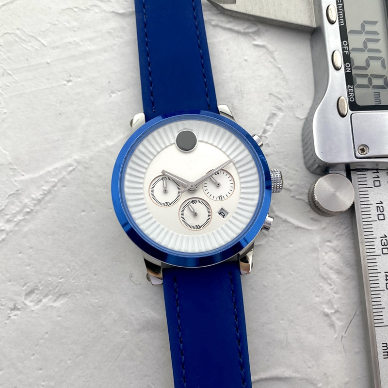 

WristWatches for Men 2022 New Mens Watches 42mm Size Six stitches All Dial Work Quartz Watch Top Luxury Brand Chronograph Clock leather Belt Men Fashion MON