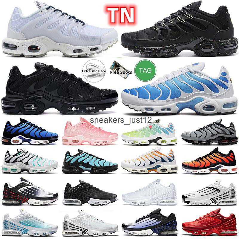 

3 Tn Plus Running Shoes Mens Women Unity Triple White Black Laser Blue Volt Glow Oreo Womens Breathable Trainers Sports Sneakers Tiger, Color#4