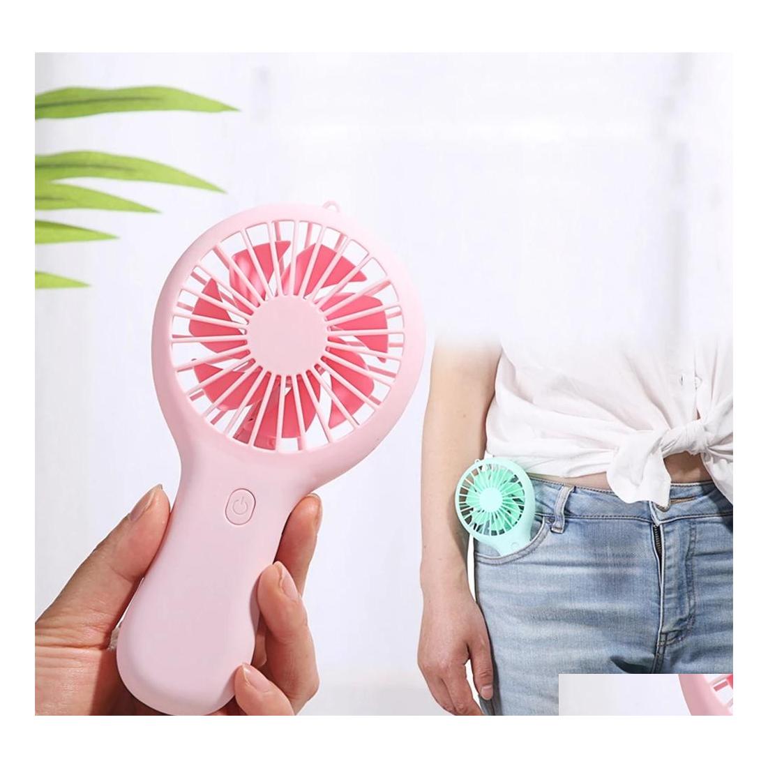 

Party Favor Usb Mini Wind Power Handheld Fan Convenient And Traquiet High Quality Portable Student Office Cute Small Cooling Drop De Dhvun