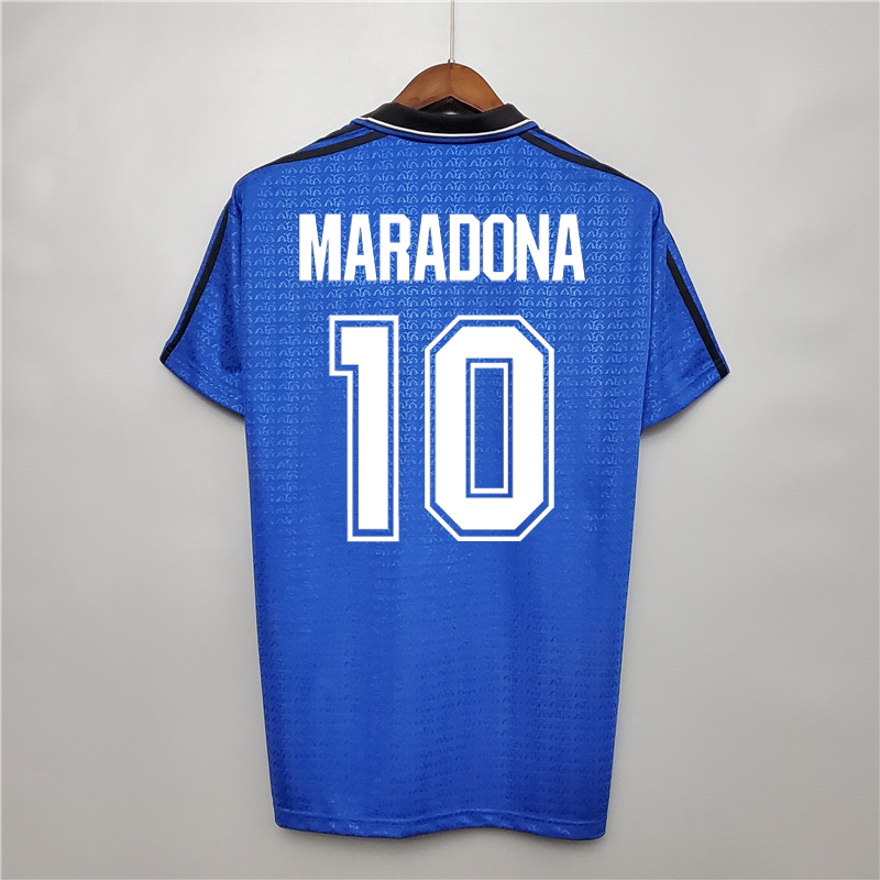 

Retro 1994 Argentina Away Soccer Jerseys Maradona Batistuta Vintage Kit Classic Shirt, 1994 away