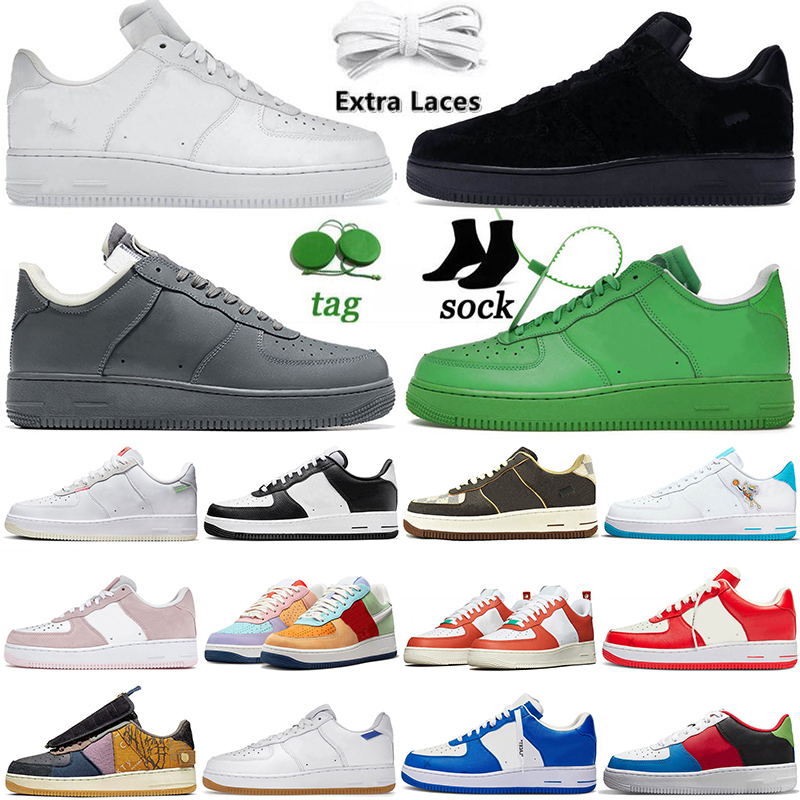 

Women Men casual shoes platform one sneakers 2023 Goost Grey Offs White Black Comet Red Purple Skeleton Orange Pojangmacha Aiforces 1 MCA University Blue Trainers, A1 36-45