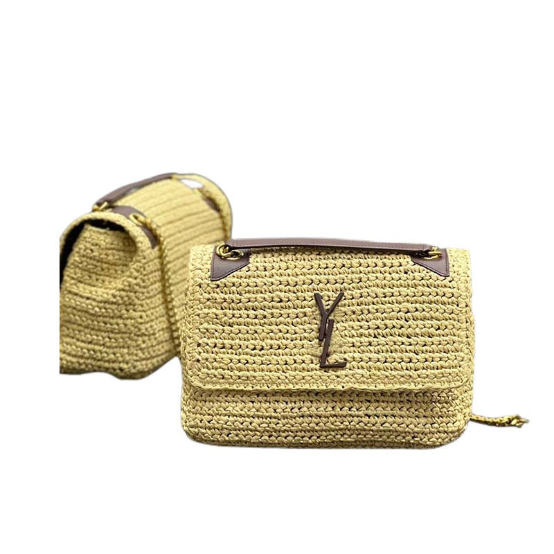 

AAAAA Designer bag high quality leatherTop superior quality Women Straw bag fashion luxury beach vacation woven one-shoulder messenger bags with logo fashionable, Yellow
