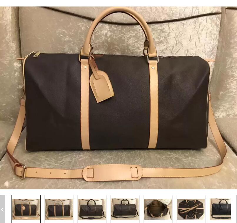 

2023 Designers fashion duffel bags luxury men female travel bags leather handbags large capacity holdall carry on luggage overnight weekender bag with lock 41412A