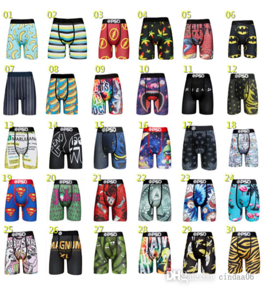 

Psd Shorts Mens Boxer Underwear Sexy Underpants Printed Underwear Soft Boxers Breathable Branded Male Short Pants8523094, P14